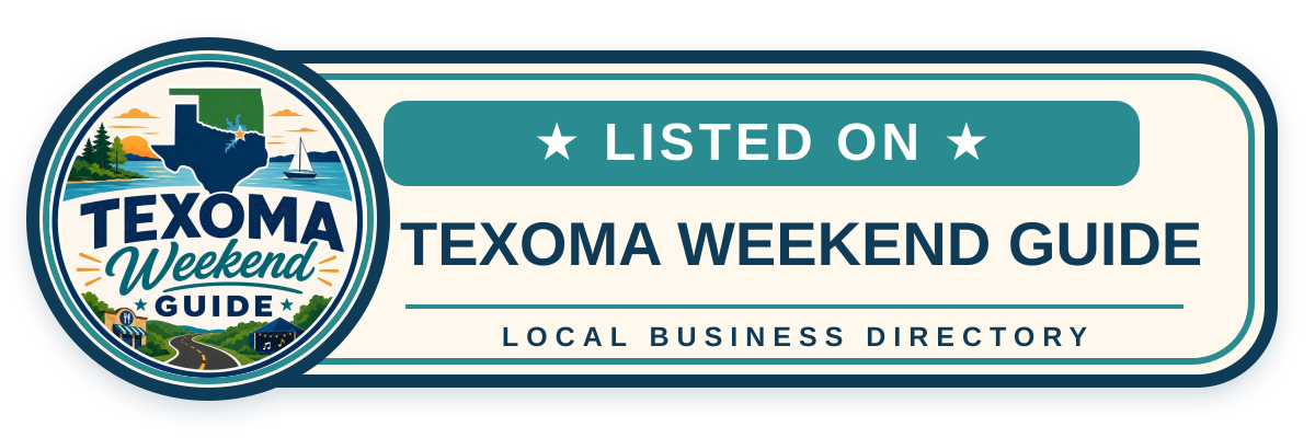 Listed on Texoma Weekend Guide horizontal badge