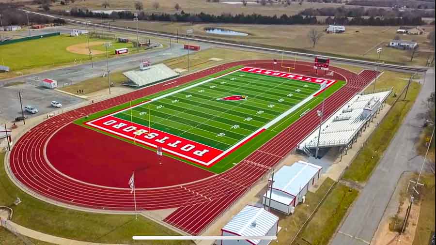 Jim Henderson Memorial Stadium logo