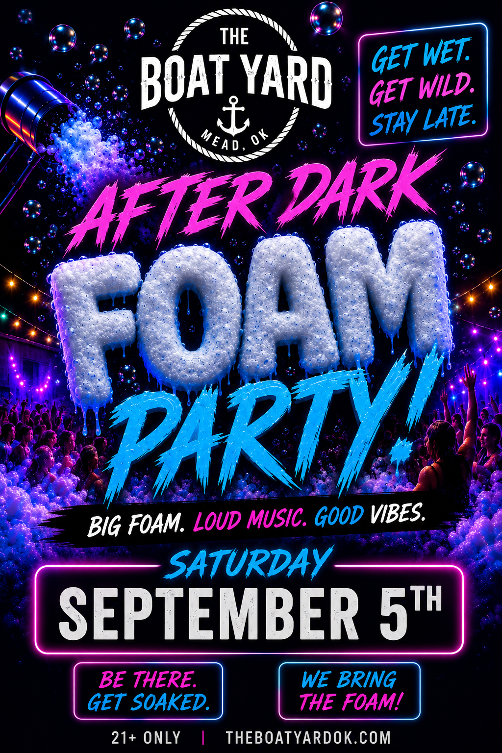 After Dark Foam Party flyer