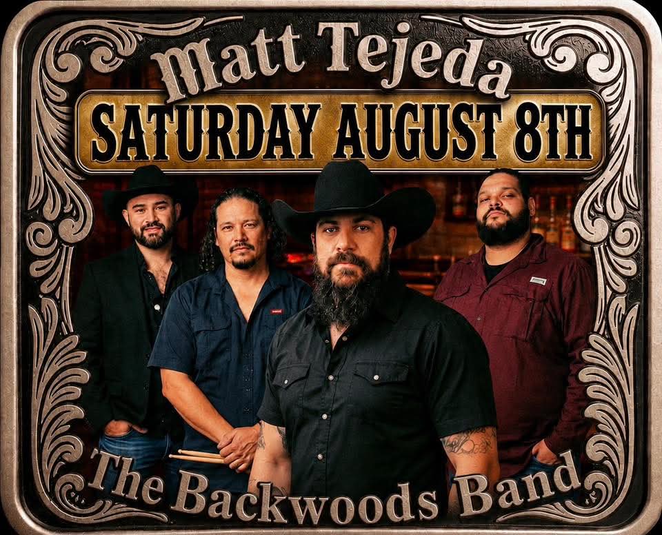 Matt Tejeda & The Backwoods Band performing at Calhoun's 2.0 in Denison.